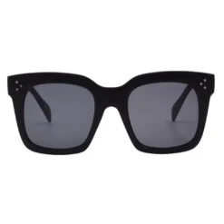 I-SEA WOMEN'S SUNGLASSES - WAVERLY (MATTE BLACK/SMOKE POLARIZED)