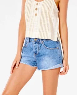 Rip Curl RIPCURL AMY DENIM SHORT II IN BLUE ICE